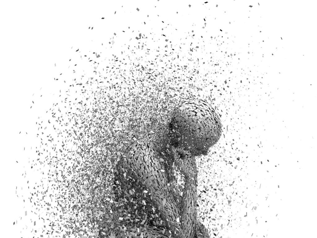 Person exploding representing How to Stop Your Anxiety Right Now