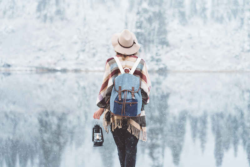 woman starting an adventure to embrace growth