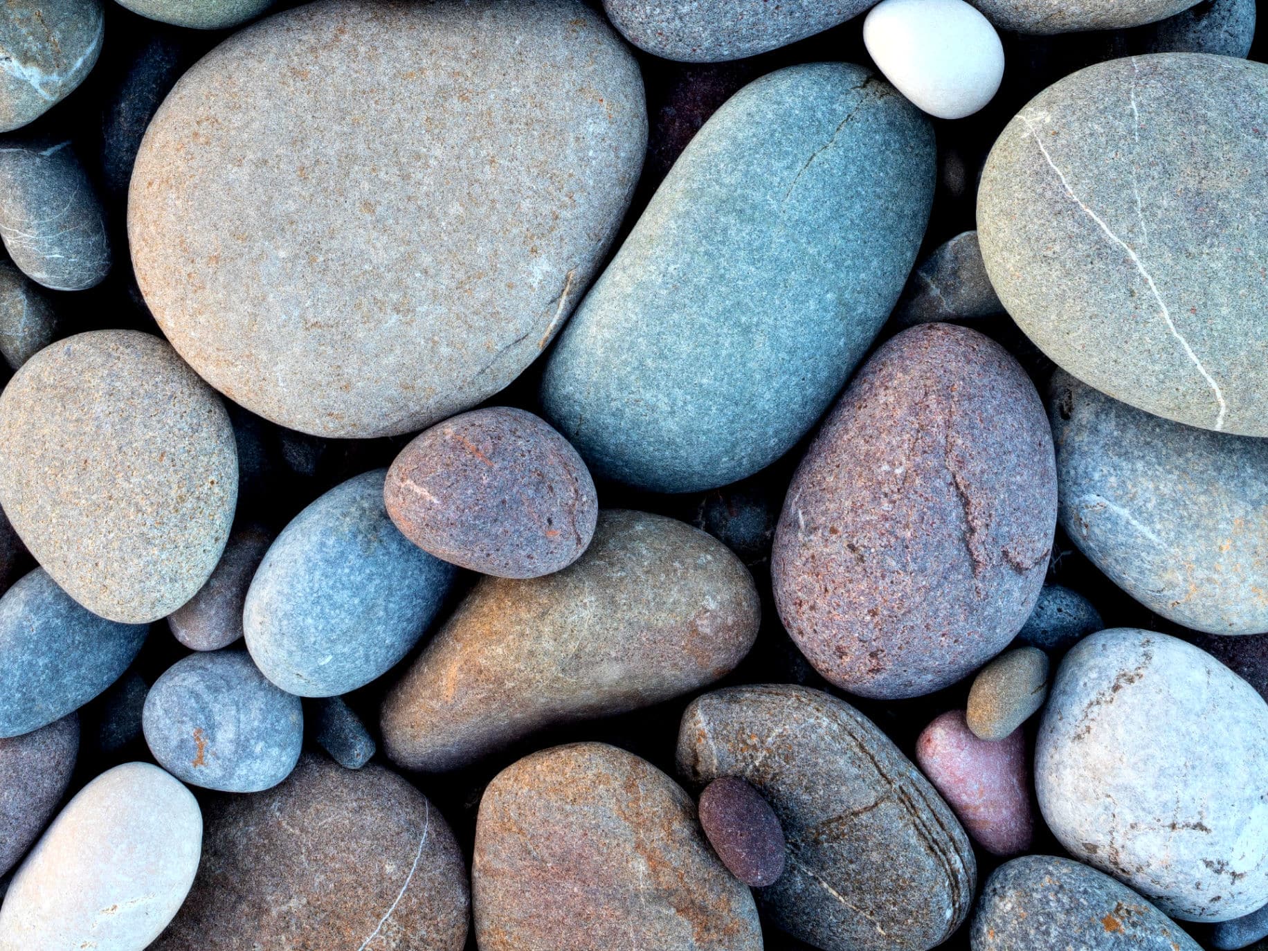 Colorful stones. Effortless Mindfulness.