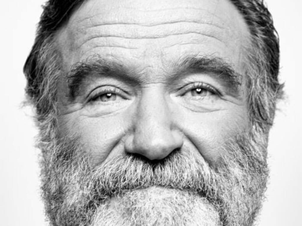 Portrait of Robin Williams the actor
