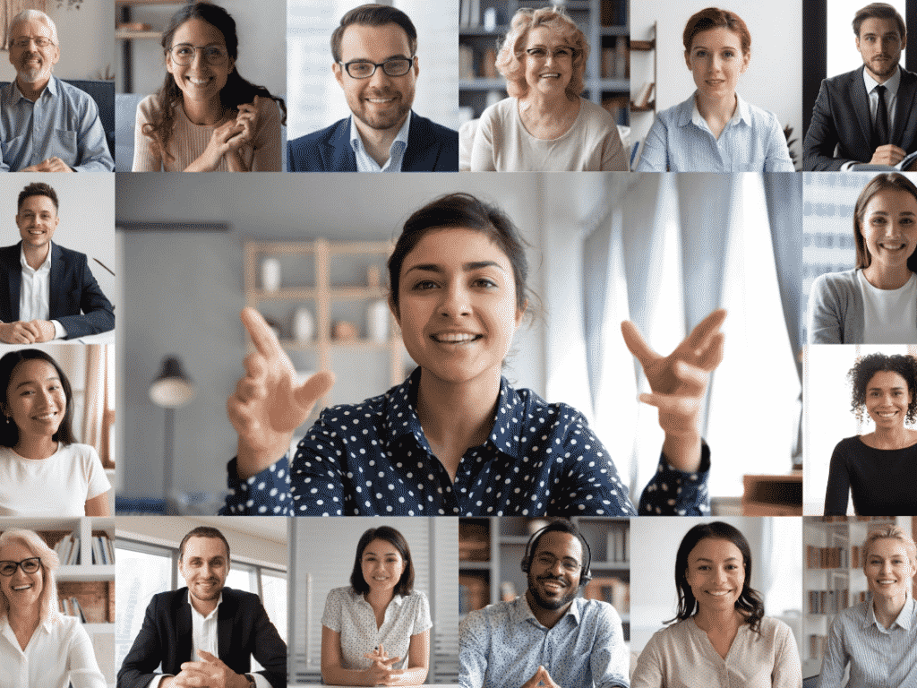 Headshots of a diverse group of people representing empowerment in the workplace.
