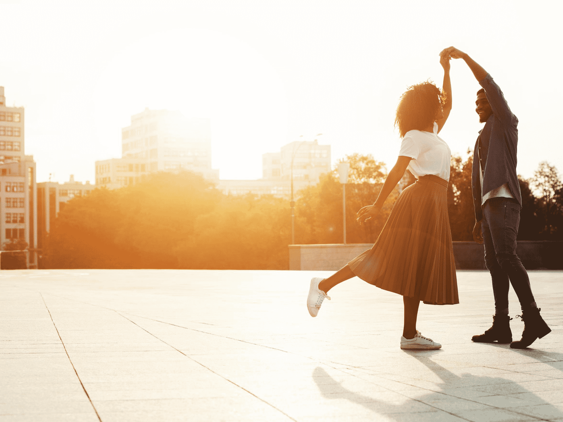 couple dancing happily representing Types of Intimacy