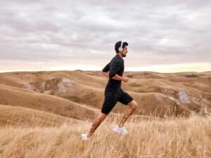 Man jogging.