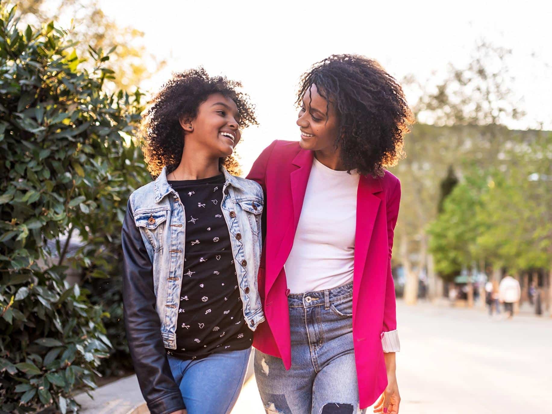 Mom and Teen on a walk representing Parenting Teens