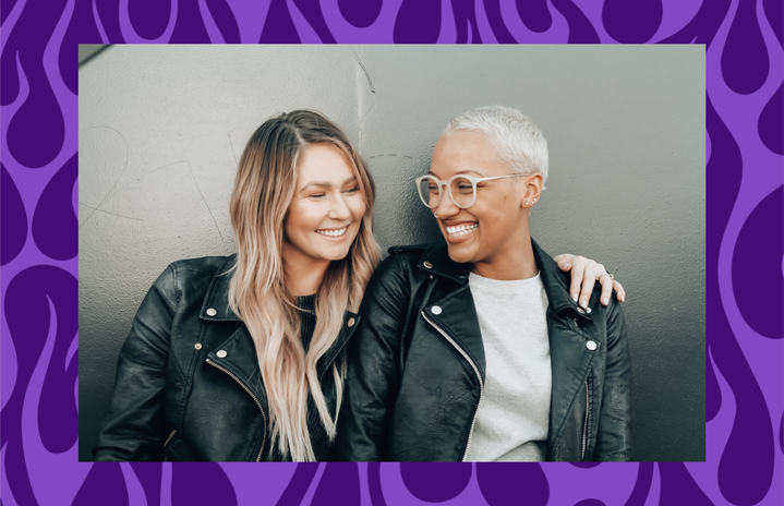 Two women friends spending time together.