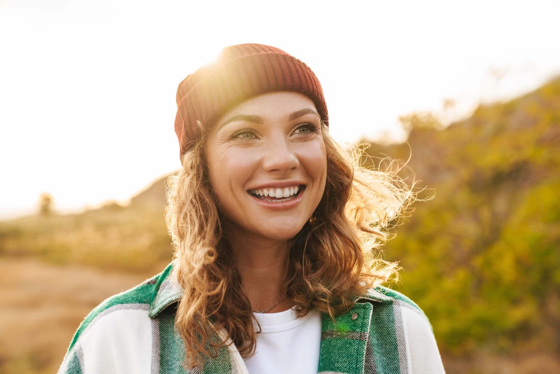 woman in mountains at sunset - life coaching