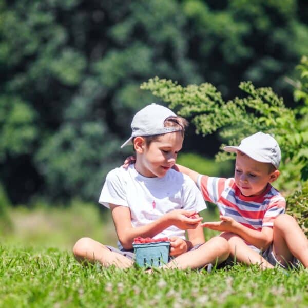 Empathetic children playing together.