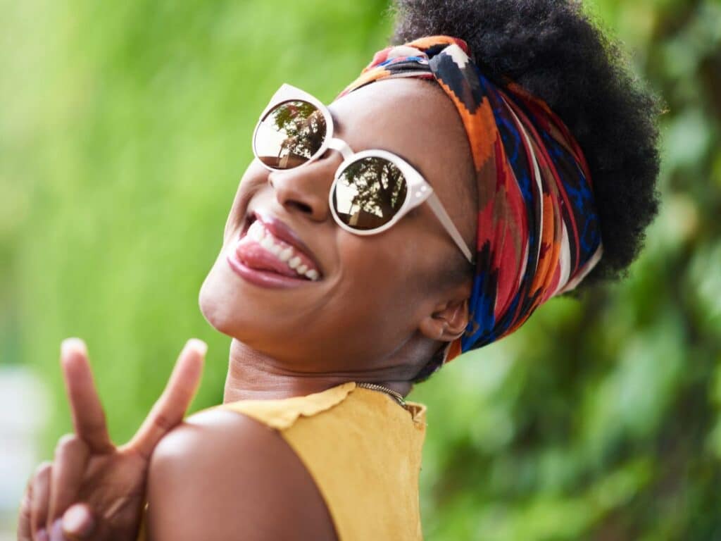 Independent single and happy woman