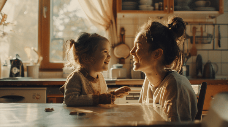 A divorced woman spends time with her child representing the benefits of the Grey Rock Method in Co-Parenting