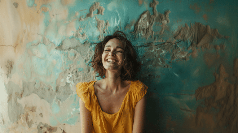 A woman looks happy and relaxed representing Natural Anxiety Relief: Healing Anxiety from the Inside Out with Dr. Nicole Cain