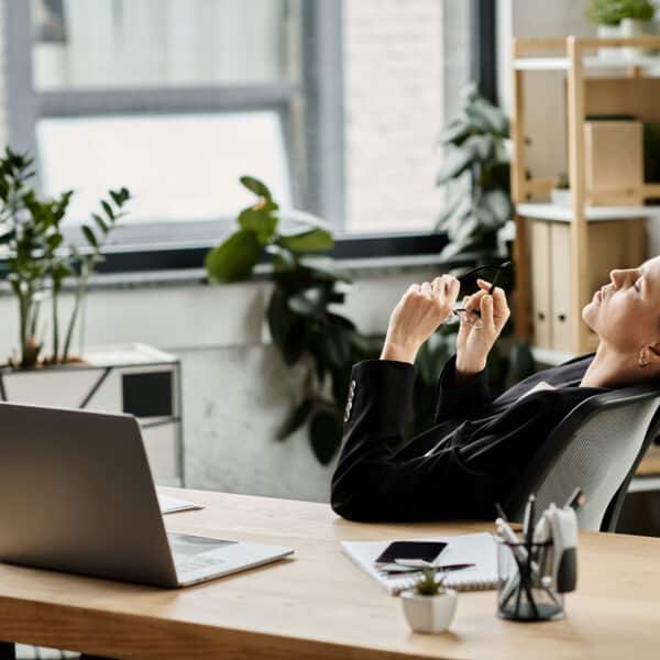 A female therapist sits exhausted at her desk representing When Helping Others Starts to Hurt You: Therapist Burnout.